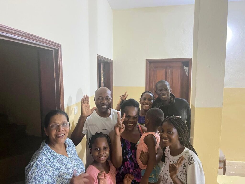 A home visit and time of fellowship with local families.