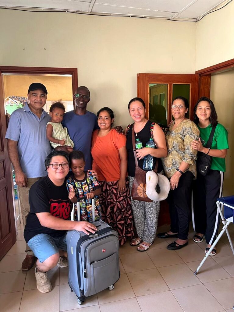 A community visit with local family and ministry friends.