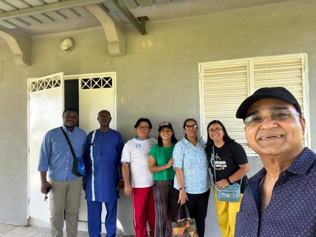 Mission team and local partners together during outreach.
